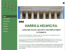 Tablet Screenshot of harrisandhelwig.com